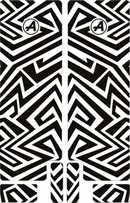 Fork Decal Bk Lines Mat