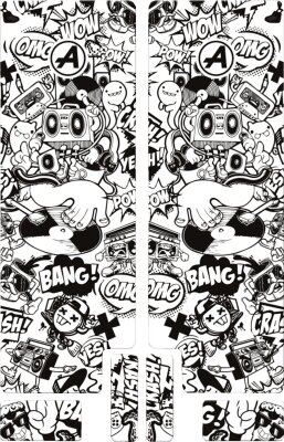 Fork Decal Bk Comic Mat