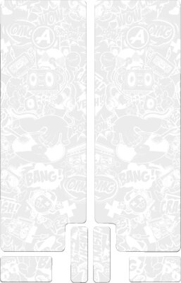 Fork Decal Wt Comic Mat