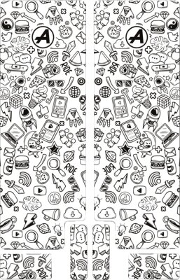 Fork Decal Bk Icon Mat