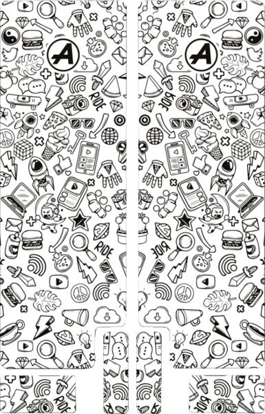 Fork Decal Bk Icon Mat