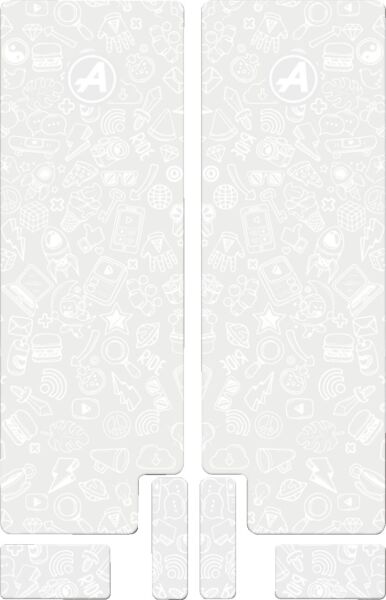 Fork Decal Wt Icon Mat