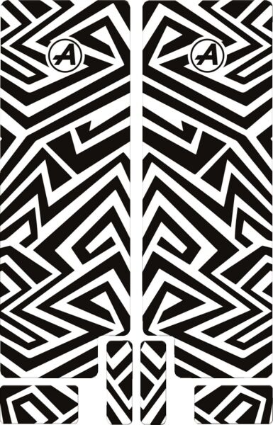 Fork Decal Bk Lines Gloss