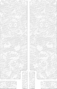 Fork Decal Textured Wt Comic