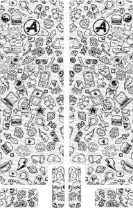 Fork Decal Textured Bk Icon