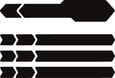 Decal Chain Gd Mat Bk