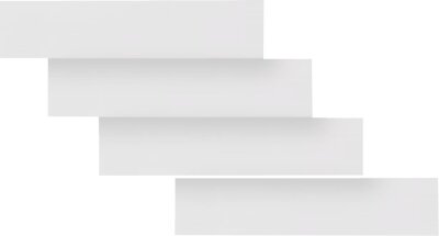 Sheet 11x48cm Clear Mat X4