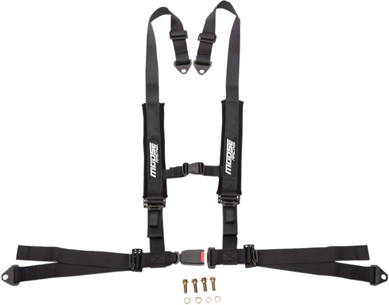 Hrnesseat 2x2 4pt Auto Bk