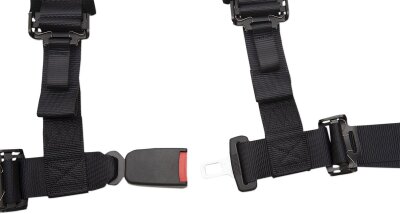 Hrnesseat 2x2 4pt Auto Bk