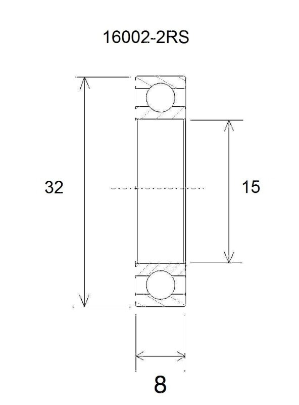 Bearing B3 15x32x8mm