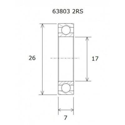 Bearing B3 17x26x7mm