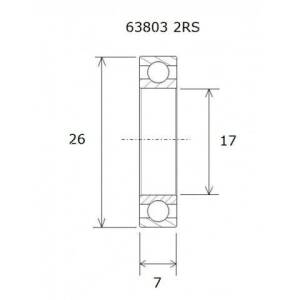 Bearing B3 17x26x7mm