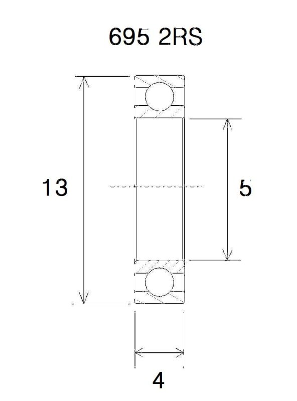 Bearing B3 5x13x4mm