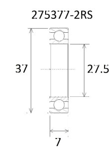 Bearing B3 27.5x37x7mm