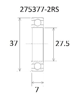 Bearing B3 27.5x37x7mm