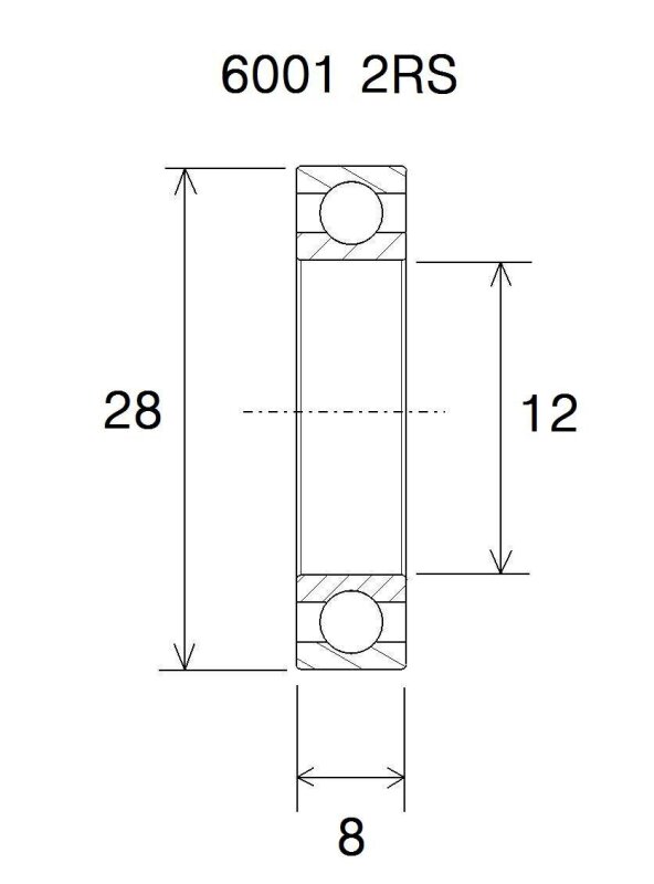 Bearing Max 12x28x8mm