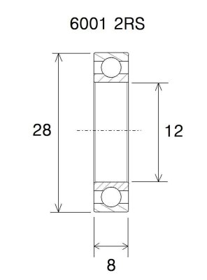 Bearing Max 12x28x8mm