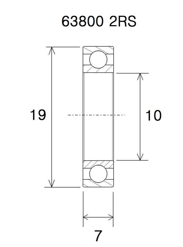 Bearing Max 10x19x7mm