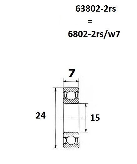 Bearing Max 15x24x7mm