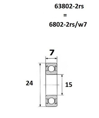 Bearing Max 15x24x7mm