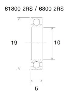 Bearing Max 10x19x5mm