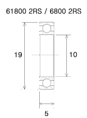 Bearing B5 10x19x5mm
