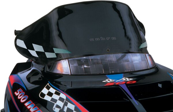 Windshield 12 Blk Pol