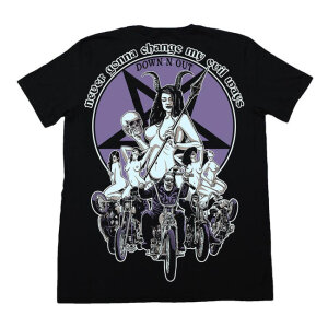 Down-N-Out Evil Ways T-shirt black Size S