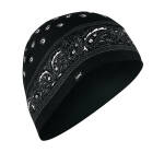 ZANheadgear Helmet beanie sportflexr black paisley One...