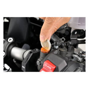 Daytona, mirror hole plug. Orange. LHT