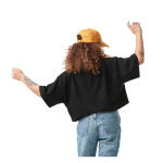 Von Dutch Crop top t-shirt printed loose black women Size M