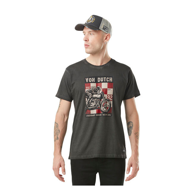 Von Dutch Poster t-shirt dark grey Size M