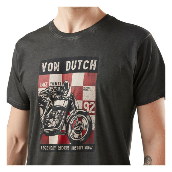 Von Dutch Poster t-shirt dark grey Size M