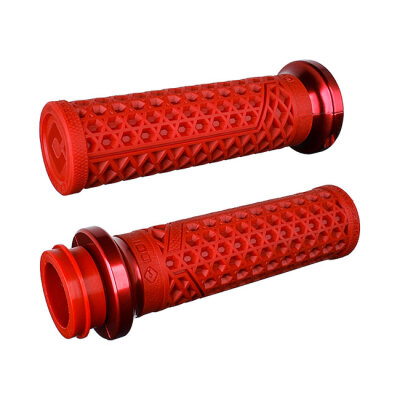 ODI, V-twin lock-on grips vans signature, cable. dark red