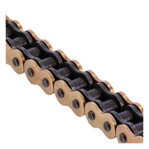 Tsubaki, 530 RQ2 X-ring chain. Gold. 104 links