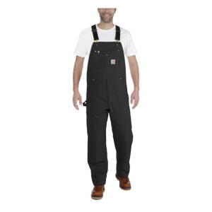 ** Carhartt Relaxed Fit duck bib overall black Size W40/L32