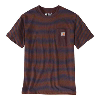 Carhartt Relaxed S/S Pocket Stripe t-shirt port stripe Size M
