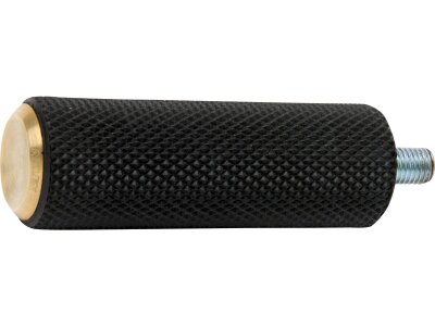 Knurled Rubber Shift/Brake Peg Brass
