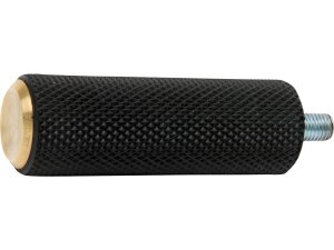 Knurled Rubber Shift/Brake Peg Brass