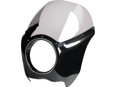 Original Fairing Kit Narrow Glide 39 mm forks, smooth design, including universal brackets Gloss Black ABS