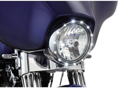 Fire Ring Headlight Bezel Chrome