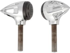 Teardrop Turn Signal Amber LED´s Chrom, Smoke