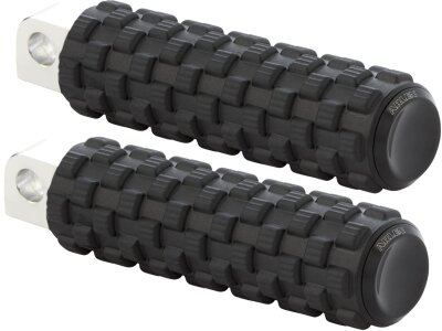 AirTrax Foot Pegs Black Endcap Black, Anodized