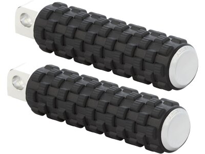 AirTrax Foot Pegs Chrome Endcap Black