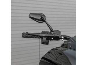 Mini Stocker Billet Mirror Black Anodized Right