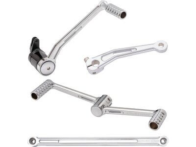 Speedliner Brake and Shift Arm Control Kit with Heel/Toe Shifters Chrome