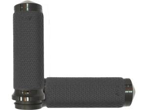 Memory Foam Grips Medium-sized Black 7/8" Anodized Throttle By Wire