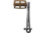 Straight Kick Arm and Pedal Complete Assembly Bronze Stainless Steel Polished
