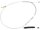 Platinum Series Clutch Cable Standard Stainless Steel Clear Coated Chrome Look 59,8"