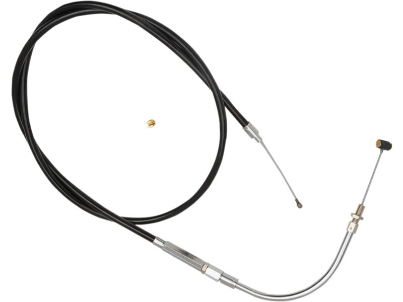 Traditional Black Throttle Cable 90 ° Black Vinyl 40"